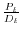  \frac{P_{t}}{D_{t}}