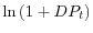  \ln\left( 1+DP_{t}\right) 