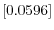  \left[ 0.0596\right] 