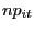 np_{it} 