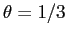  \theta=1/3