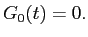  G_{0}(t) = 0.