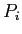  P_{i}