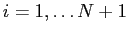  i=1,\hdots N+1