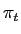 $ \pi_t$