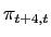 $ \pi_{t+4,t}$