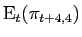 $ \mathrm{E}_{t}(\pi_{t+4,4})$