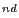 ^{nd}