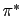 \pi^*