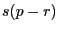 s(p-r)