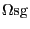 \Omega {\rm s}{\rm g}