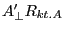 {A}'_\bot R_{kt.A} 