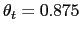 \theta_t = 0.875