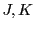  J,K