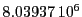  8.03937\,{10}^6