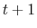  t+1