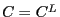 C=C^{L}