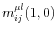 \displaystyle m_{ij}^{\mu l}(1,0)
