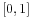  [0,1]