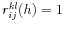  r_{ij}^{kl}(h)=1