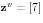 {\rm {\bf z}}^v=\left[ 7 \right]