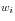 w_i 