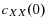  c_{XX}(0)