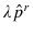  \lambda\hat{p}^{r}