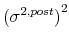  \left(\sigma^{2,post}\right)^2
