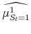 \displaystyle \widehat{\mu^{1}_{S_{t}=1}}
