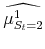 \displaystyle \widehat{\mu^{1}_{S_{t}=2}}
