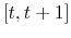  [t,t+1]
