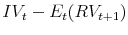  IV_t-E_t(RV_{t+1})