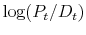  \log(P_t/D_t)