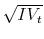  \sqrt{IV_t}