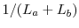  1/(L_{a}+L_{b})