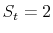  {{S_t=2}}