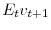  E_{t}v_{t+1}