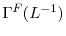  % \Gamma^{F}(L^{-1})% 