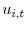 u_{i,t}
