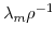  \lambda_{m}\rho^{-1}