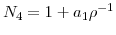  N_{4}=1+a_{1}\rho^{-1}