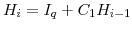  H_{i}=I_{q}% +C_{1}H_{i-1}
