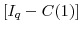  \left[ I_{q}-C(1)\right] 