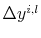  \Delta y^{i,l}