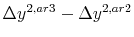  \Delta y^{2,ar3} - \Delta y^{2,ar2}