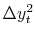  \Delta y_t^2