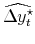  \widehat{\Delta y_t^\star}
