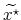  \widetilde{x^{\star}}