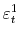  \varepsilon_{t}^{1}